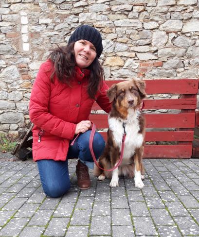 Gitte mit ihrer Mila, BH-Training und Spürhunde